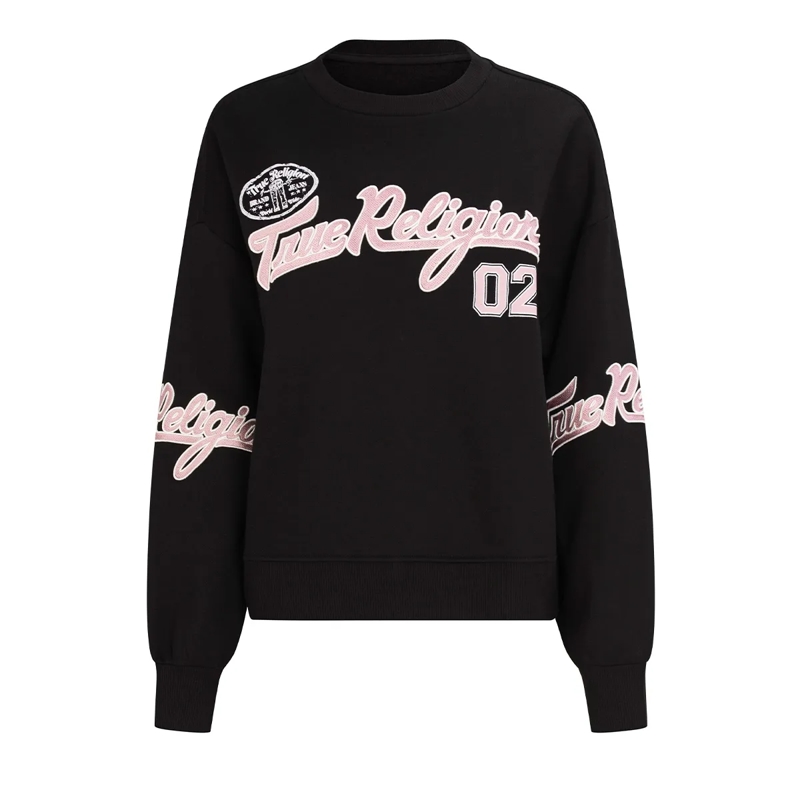 True Religion  Sweatshirt EMBROIDERY schwarz