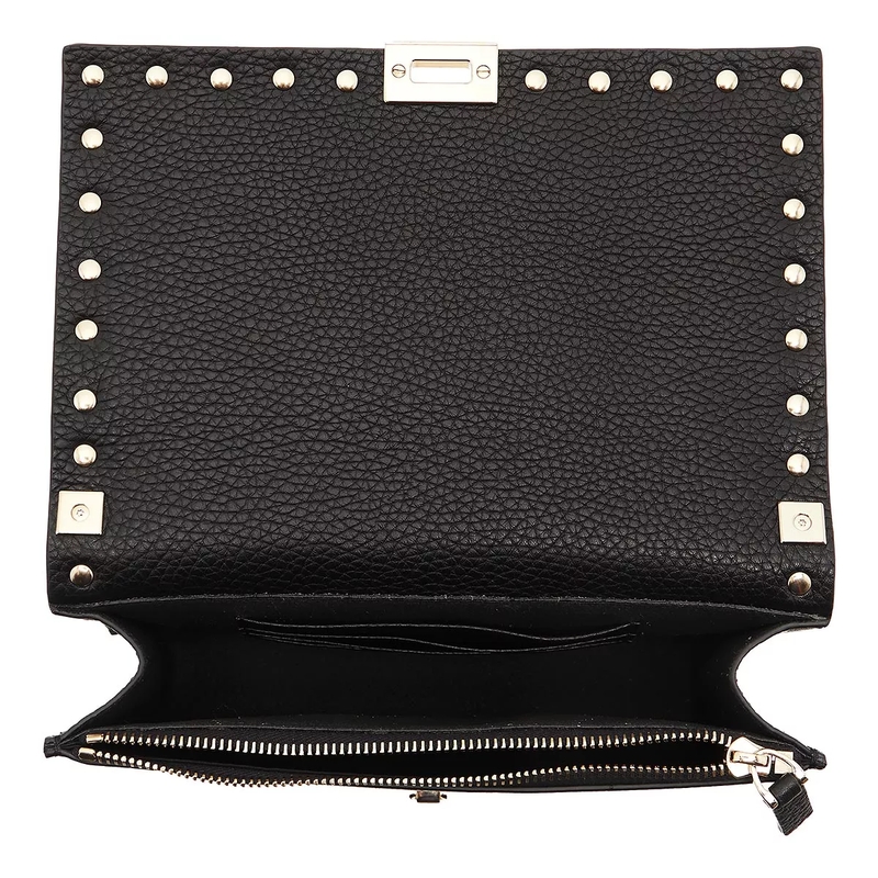 Valentino Garavani Crossbody Bag Mini Bag Rockstud Platinum Studs schwarz(Image 6)