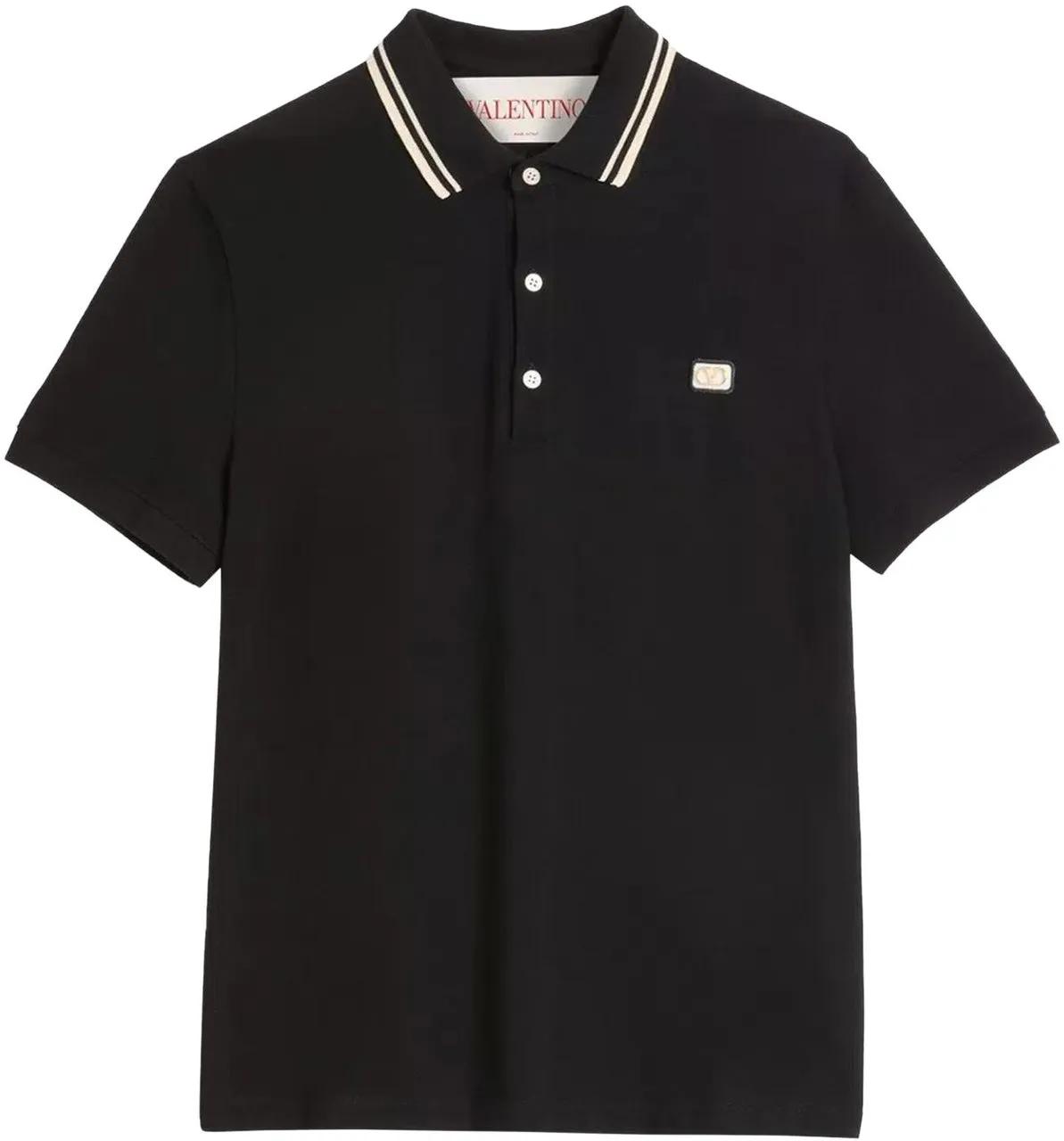 Thumbnail - Valentino Garavani - Polo Logo Cotton - Größe XXL - schwarz