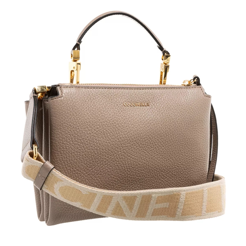 Coccinelle Satchel Arlettis Signature Warm Taupe(Image 3)