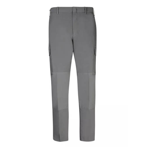 Pt Torino Blend Cotton Trousers Grey 