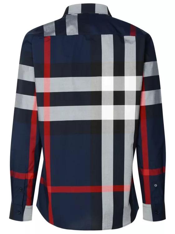 Burberry shirt cheap dark blue