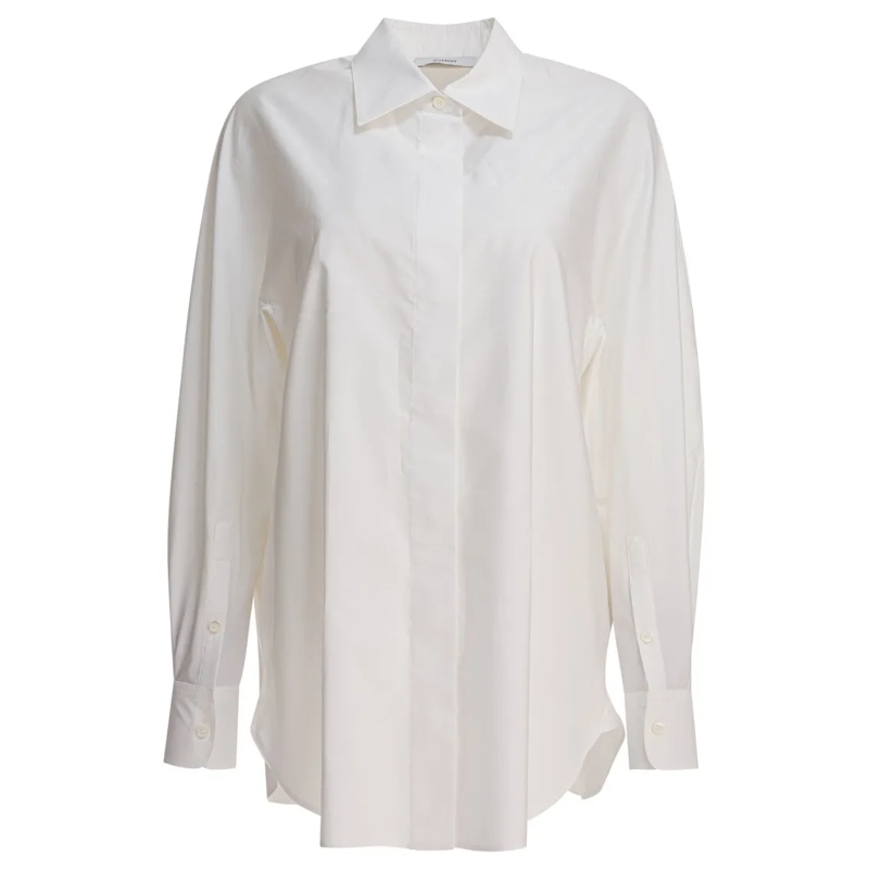 Givenchy Overhemd Cocoon Shirt With Embroidered Detailing White