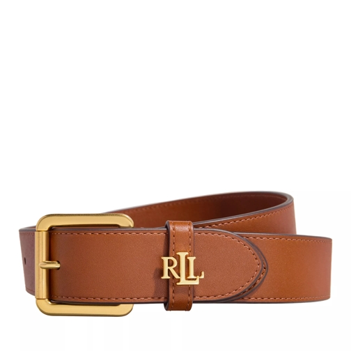 Lauren Ralph Lauren Logo Keeper Belt Medium Lauren Tan Leather Belt