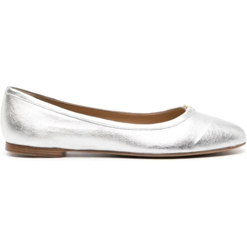 Chloé Low-Top Sneaker Marcie Metallic Leather Ballerina Flats silber