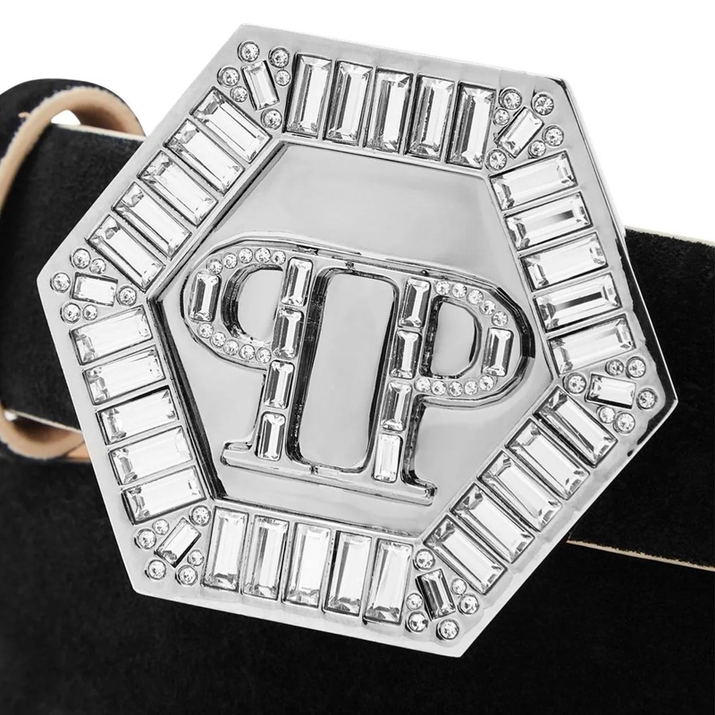 Philipp Plein Gürtel Gürtel Hexagon schwarz(Image 3)
