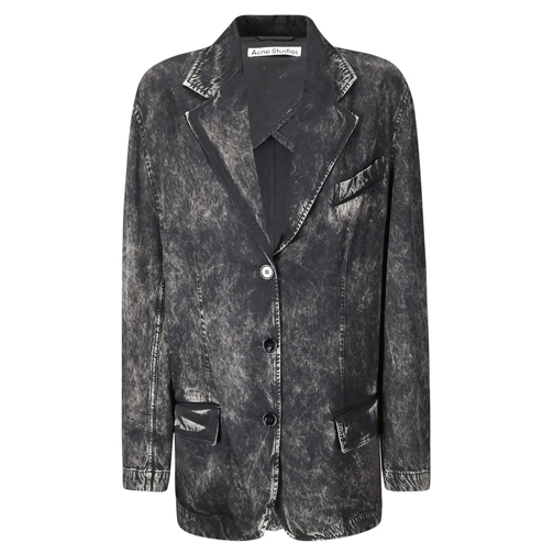 Acne Studios Jeans-Jacken Soft Denim-Effect Jacket Black