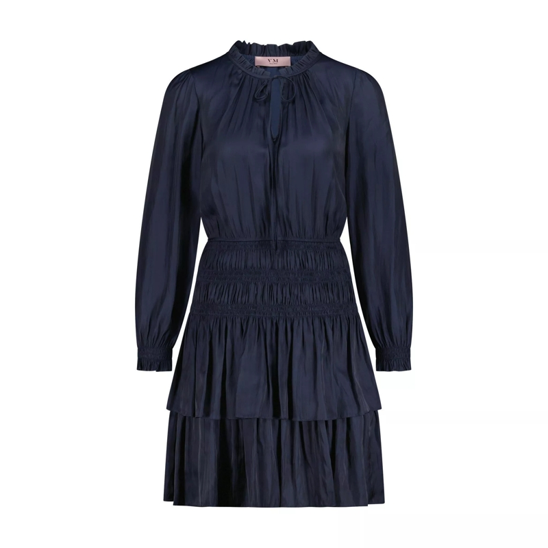 Vera Mont Mini-robe Minikleid mit Plissee Dunkelblau