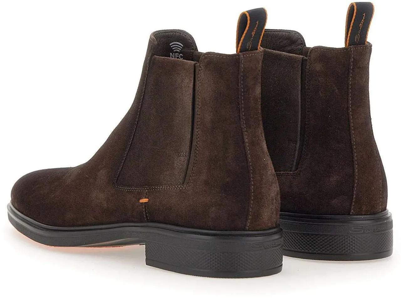 Thumbnail - Santoni Stiefel - 'Easy' Capsule Ankle Boots - Gr. US_8 - in Braun - für Damen