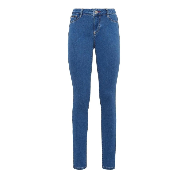 Philipp Plein Skinny-Leg-Jeans Jeggings blau