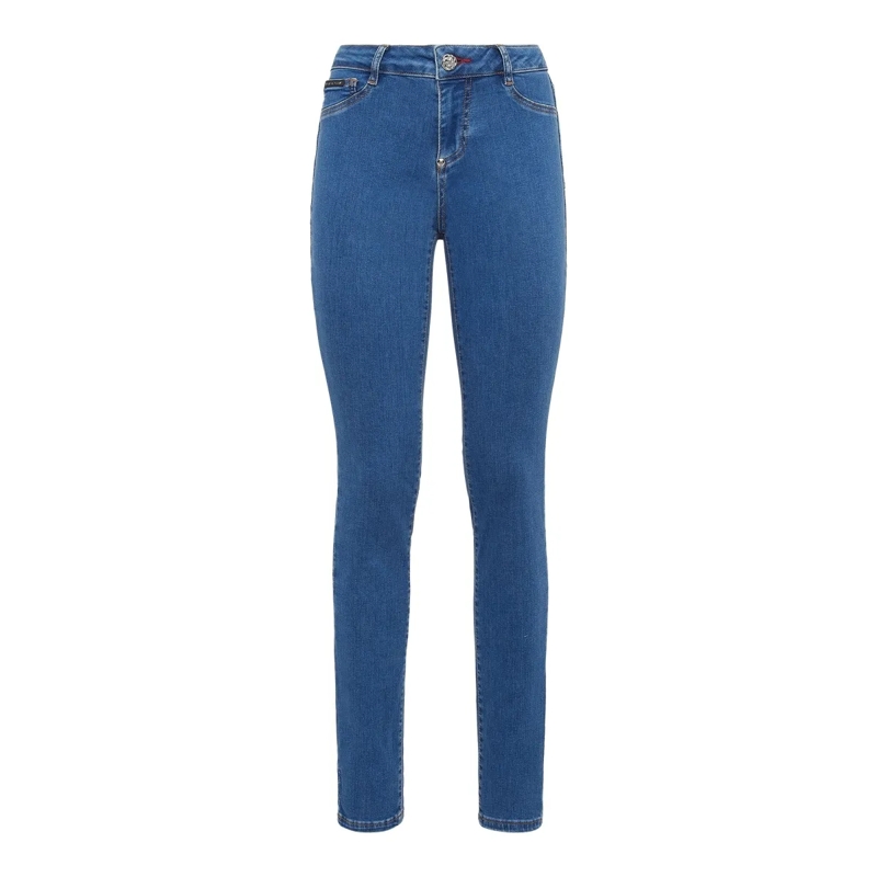 Philipp Plein Skinny-Leg-Jeans Jeggings blau