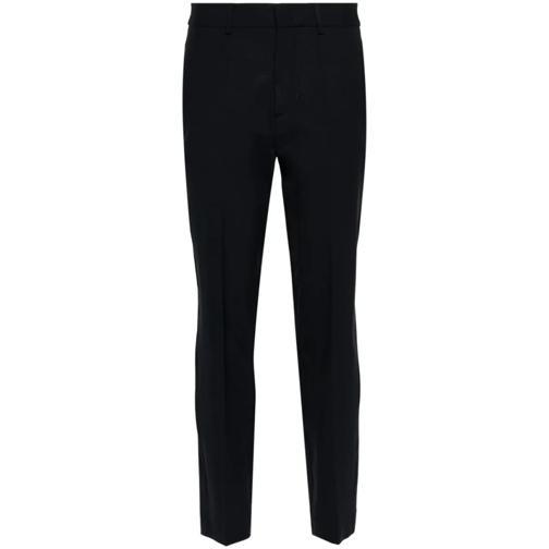 P.A.R.O.S.H. Midnight Blue Cropped Trousers Black 