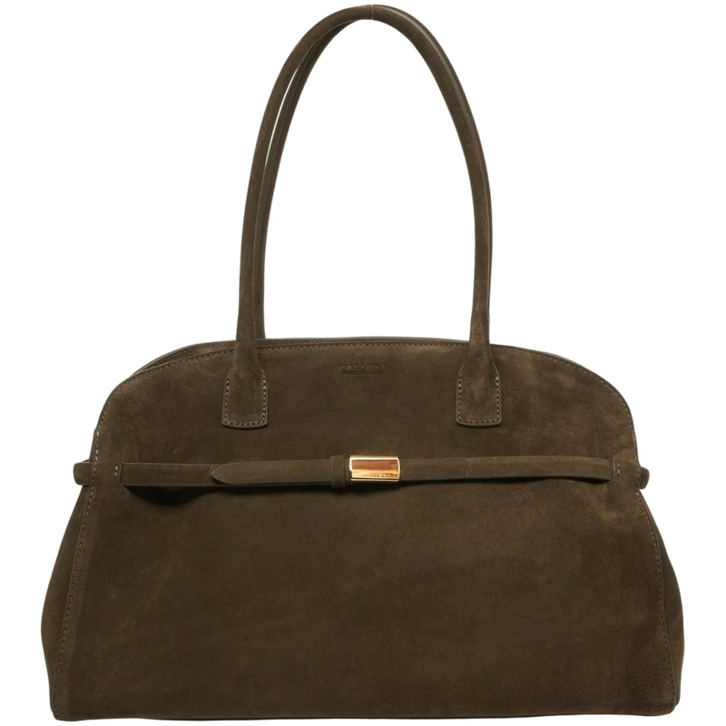 Orciani Tote Suede handbag grün