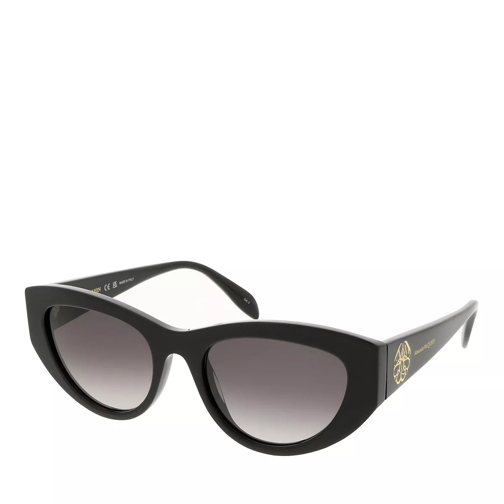 Alexander McQueen AM0377S Black-Black-Grey Zonnebril