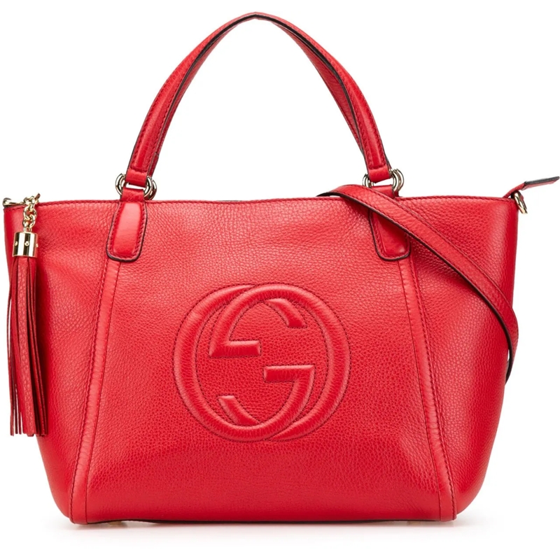 Gucci Sac à bandoulière Small Leather Soho Cellarius Satchel rot