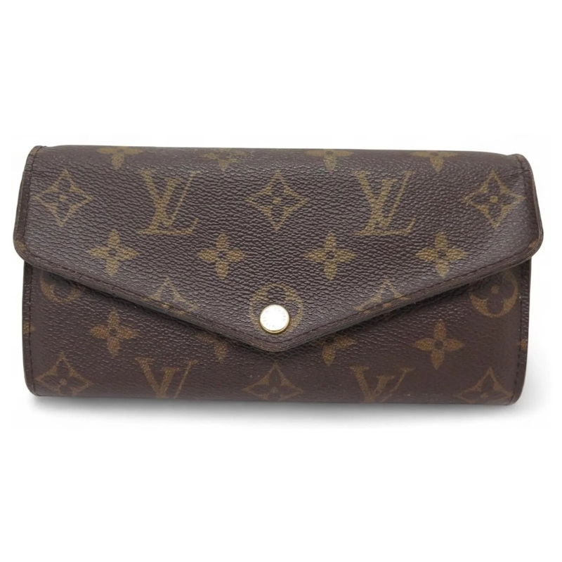 Louis Vuitton Geldbörse LOUIS VUITTON SARAH MONOGRAM CANVAS GELDBÃ–RSE M60 braun