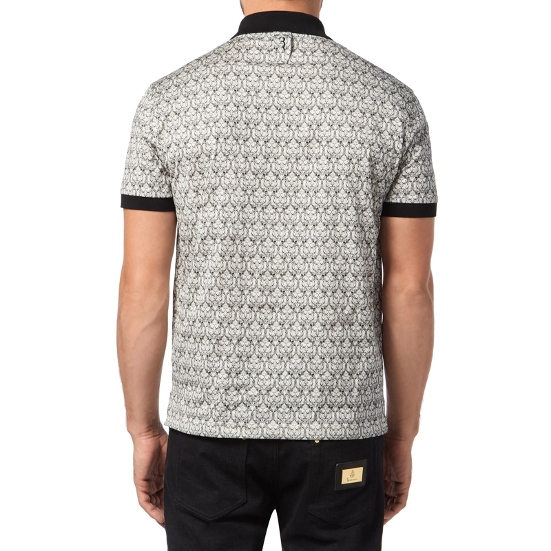 BILLIONAIRE Top Poloshirt Lion weiss(Image 2)