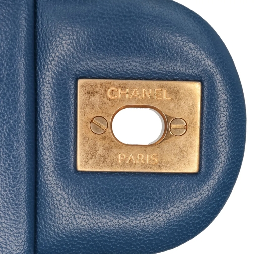 Chanel Sac à bandoulière 2020 Mini Square Classic Lambskin Pearl Crush Sing blau (Image 11)