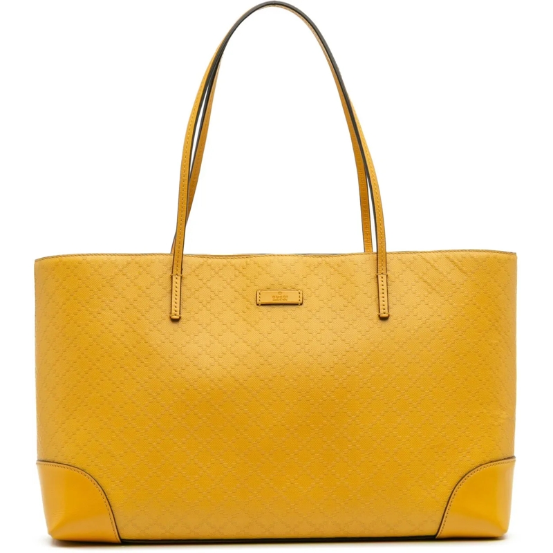 Gucci Shopper Diamante Leather Hilary Lux Tote gelb