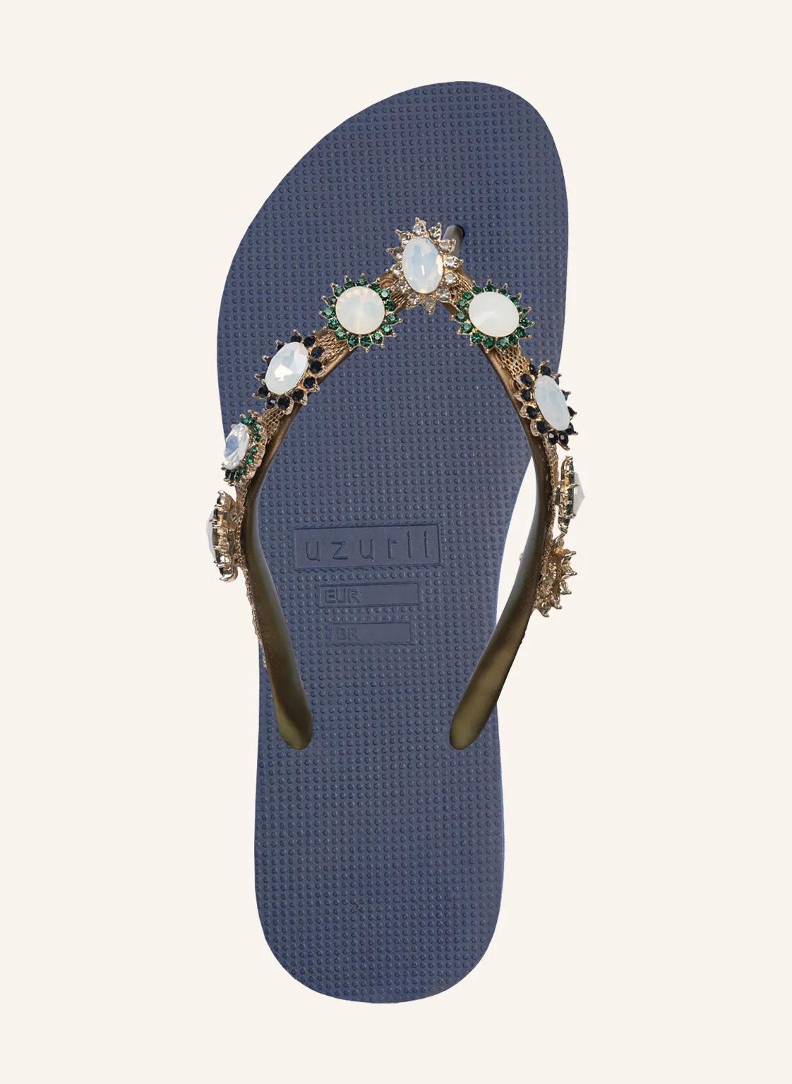 Thumbnail - UZURII Slipper & Pantoletten - Zehentrenner Pearl Monroe - Gr. 41,5 (EU) - in Blau - für Damen