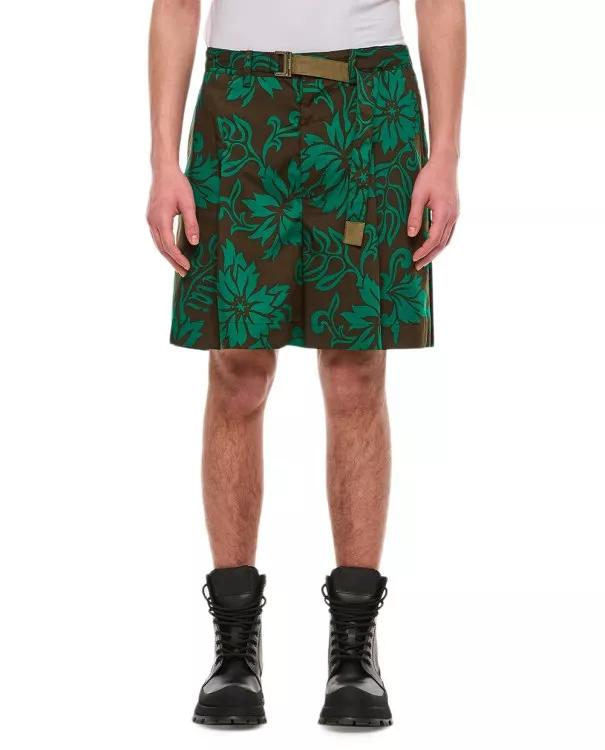 Sacai - Floral Print Shorts - Größe 1 - green