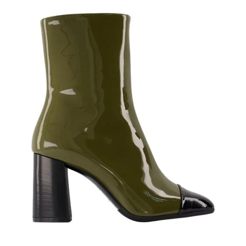 Carel Paris Donna Boots - Patent Leather - Khaki/Black Green Stivale