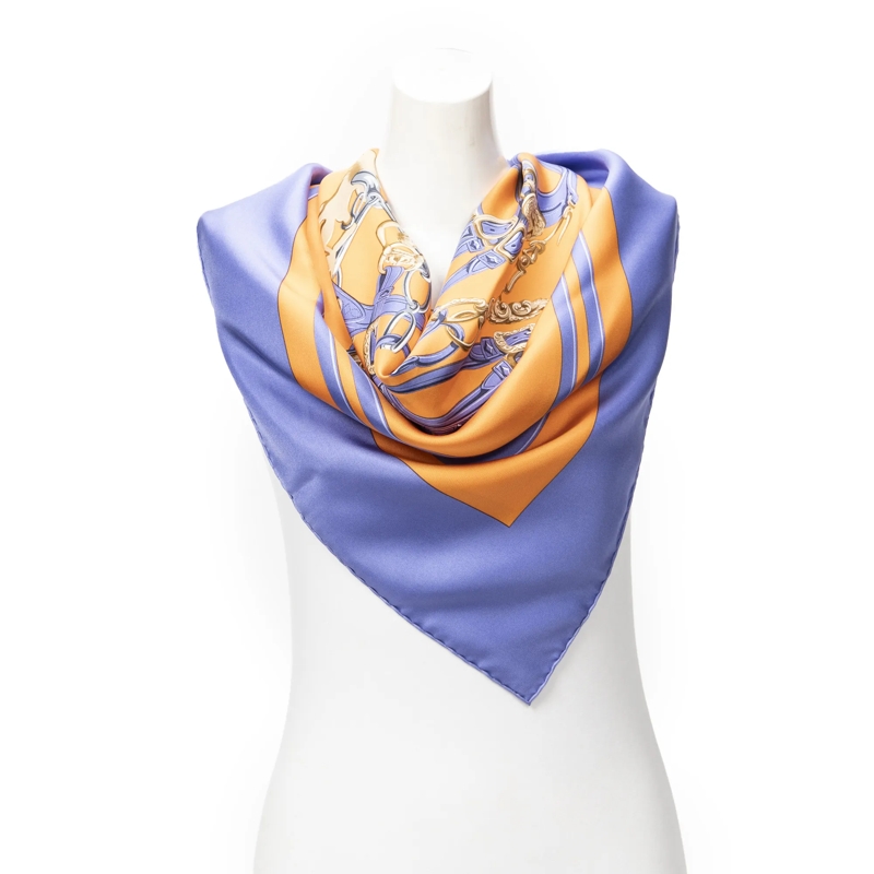 Hermès Halstuch Scarf blau