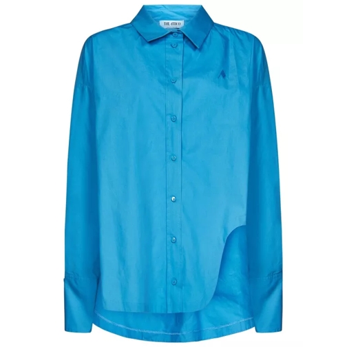 The Attico Diana' Shirt In Light Blue Cotton Poplin Blue Chemises