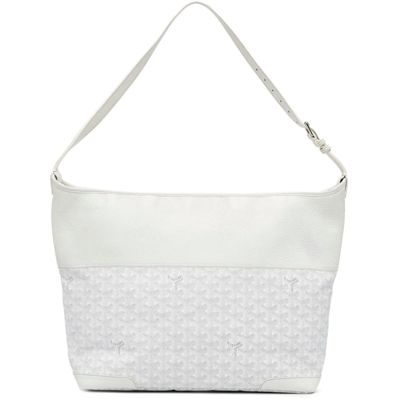 GOYARD Sac à bandoulière Goyardine Grenadine Hobo weiß