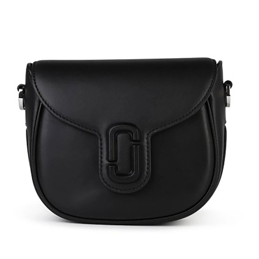 Marc Jacobs Sac à bandoulière 'Saddle' Black Leather Bag Black