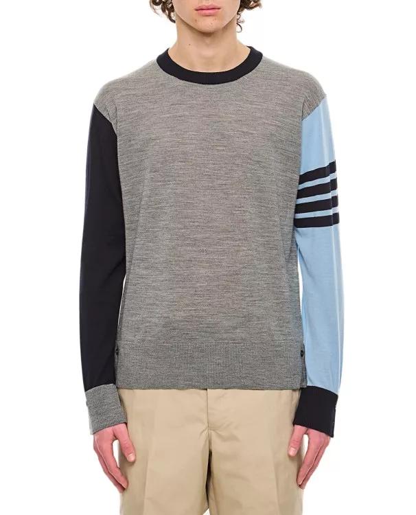 Thom Browne - 4 Bar Stripe Classic Wool Crewneck Pullover - Größe 2 - multi