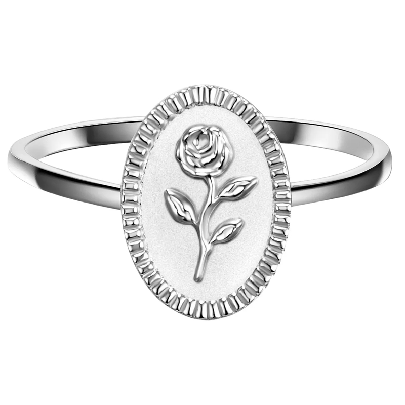 Glanzstücke München Ring Sterling Silber Ring Blume silber