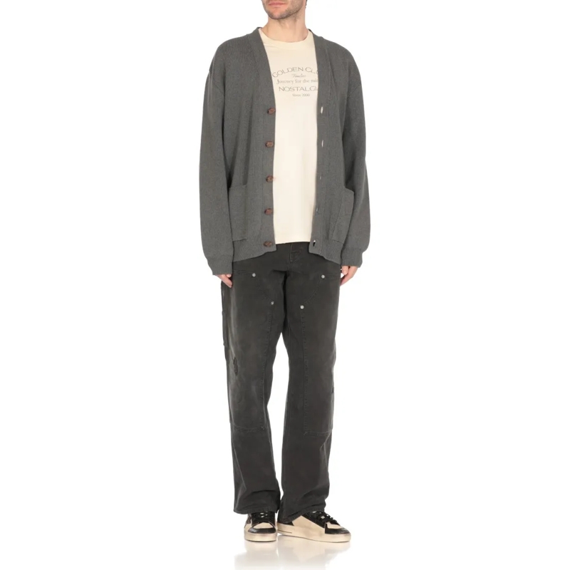 Golden Goose Strickjacke Grey Darryl Cardigan Grau(Image 6)
