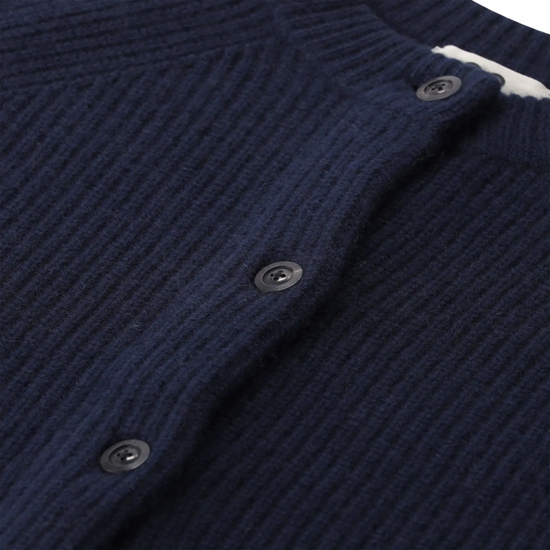 Sminfinity Strickjacke Strickjacke aus Kaschmir & Baumwolle blau(Image 3)