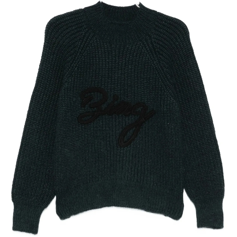 Anine Bing  pull donker groen logo grün