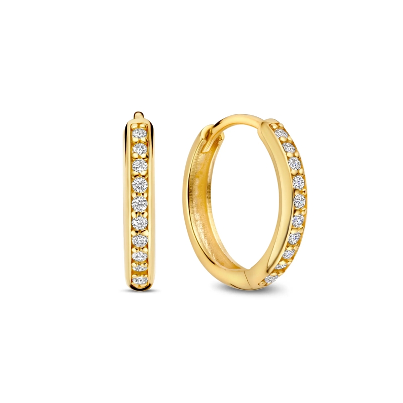 Isabel Bernard Créoles Le Marais Merle 585 Gold Ohrringe Gold