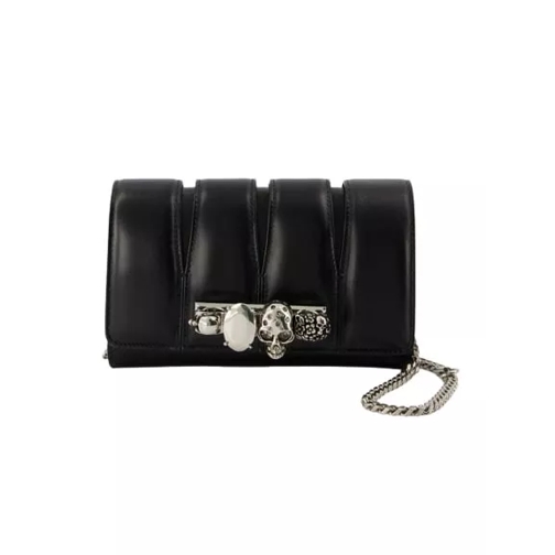 Alexander McQueen The Slash Clutch  - Black - Leather Black Cross body-väskor