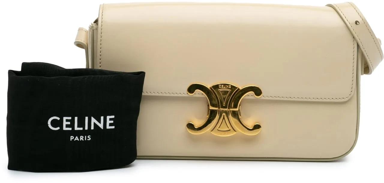 Thumbnail - Celine Hobo Bags - 2021 Shiny Calfskin Triomphe Claude Shoulder Bag - Gr. unisize - in Braun - für Damen