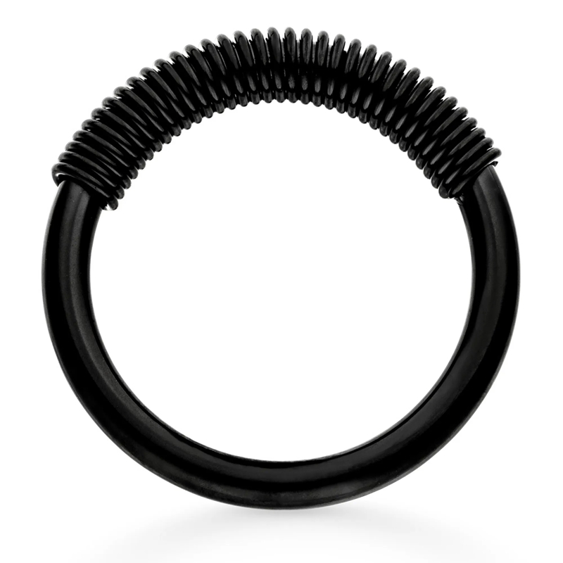 Liebeskind Berlin Ring Edelstahl Twist schwarz(Image 4)