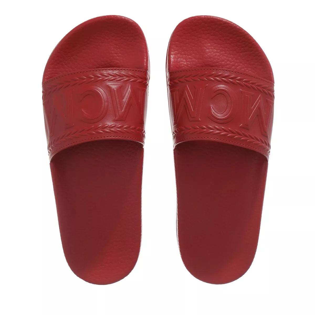 Mcm slides red hot sale