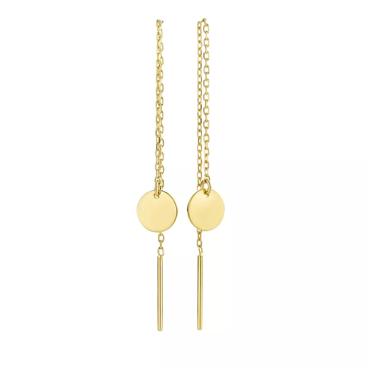 Isabel Bernard Ohrringe - Le Marais Jeanne 14 Karat Drop Earrings With Circl - Gr. unisize - in Gold - für Damen