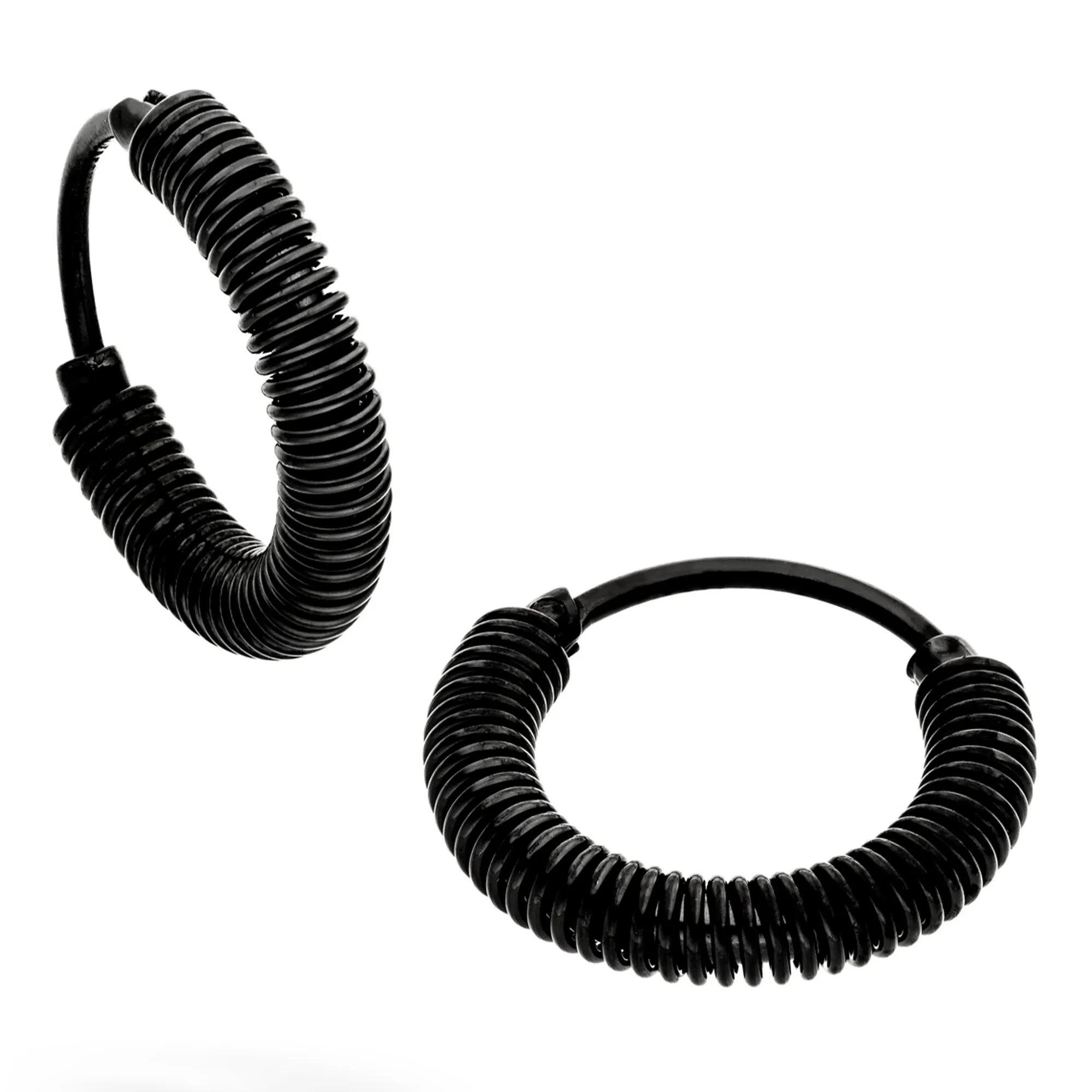 Thumbnail - Liebeskind Berlin Ohrringe - Edelstahl Twist - Gr. unisize - in Schwarz - für Damen