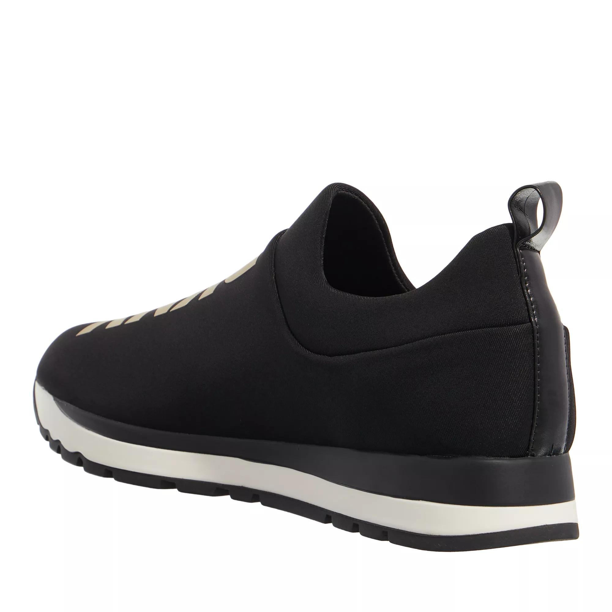 Jadyn Slip On Jogger Black Gold Slip On Sneaker