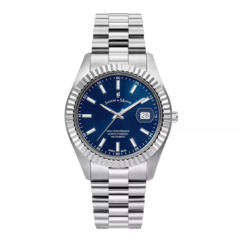 Jacques du Manoir Quarzuhr Inspiration Business Uhr Silber