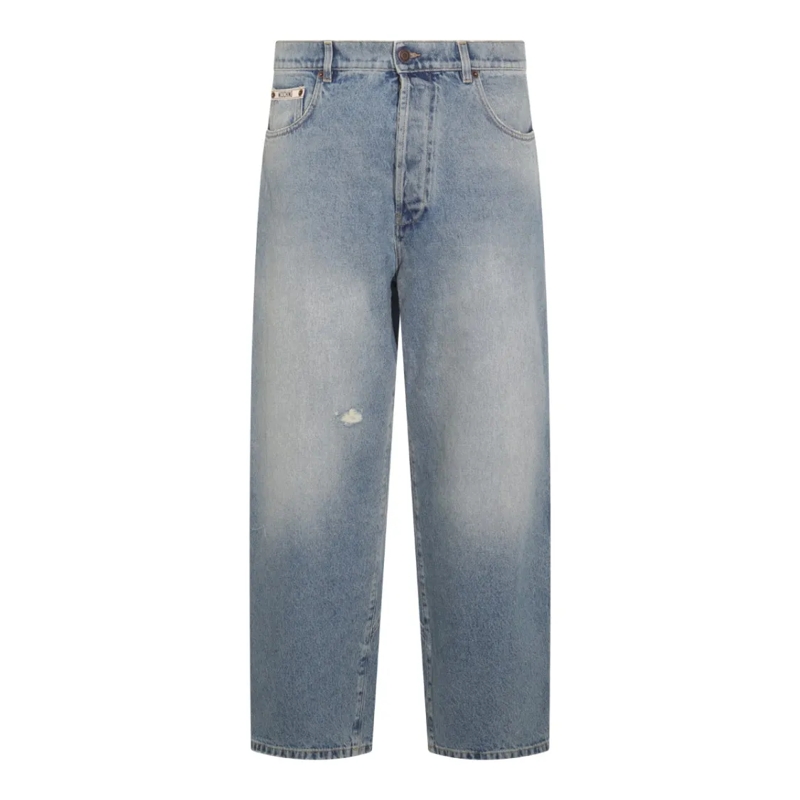 Moschino Jeans Light Blue Cotton Jeans Blue