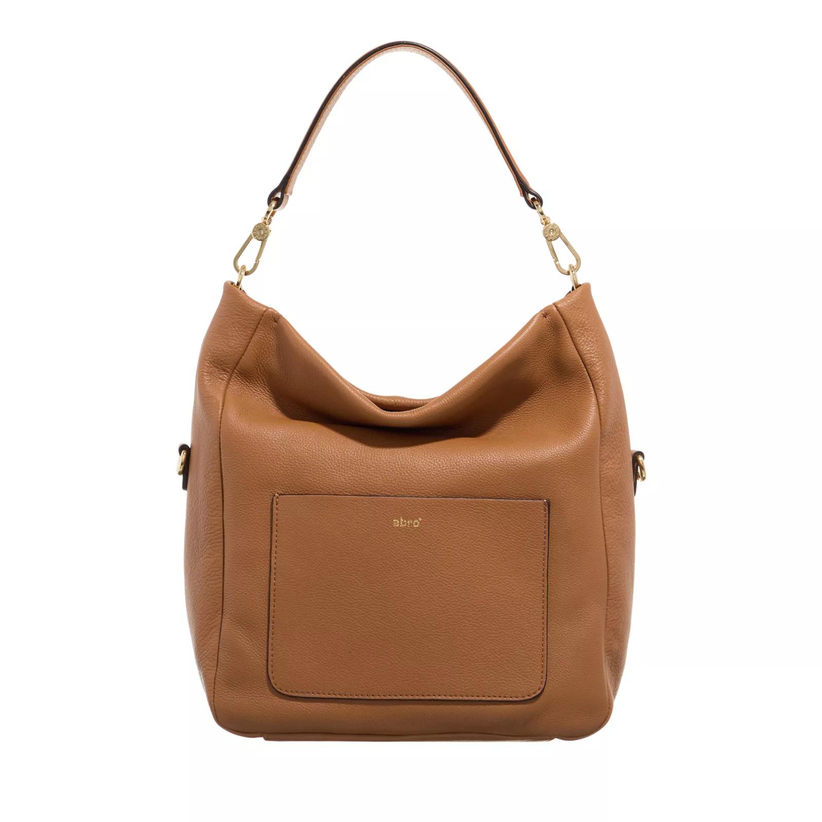 Abro Hobo Bag - Beutel Raquel Small - Gr. unisize - in Cognacbraun - für Damen