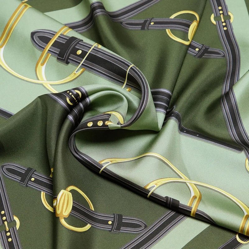 Gucci Halstuch Printed Silk Foulard Light Green(Image 4)