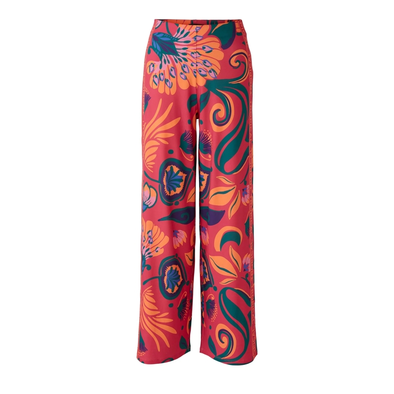 Oui Hose Marlenehose pink