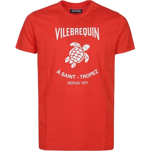 Vilebrequin T-shirts Washed T-shirt Red rot