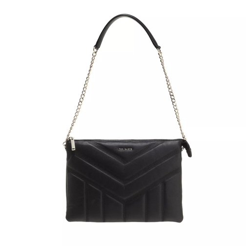 Ted Baker Ayahla Quilted Puffer Chain Strap Cross Body Bag Black Sac à bandoulière